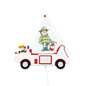 Elobra FRED Wall Light red, white, 1-light source