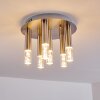 Basvuly Ceiling Light LED matt nickel, 6-light sources