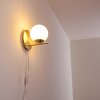 HOGATZA Wall Light brass, 1-light source