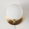 HOGATZA Wall Light brass, 1-light source