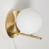 HOGATZA Wall Light brass, 1-light source