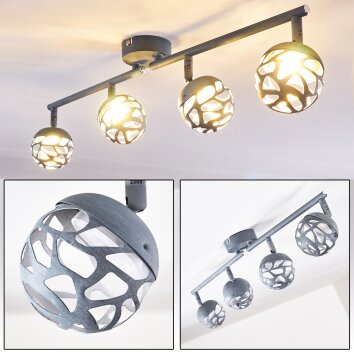 COVANE Ceiling light LED blue, grey, 4-light sources