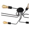 Lucide LESTER Ceiling light black, 8-light sources