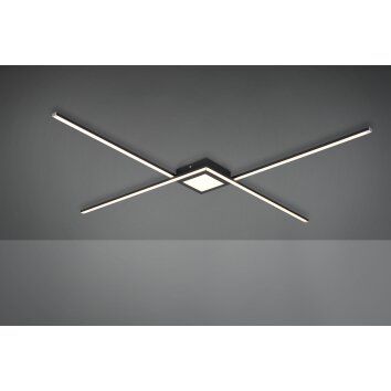 Trio OXFORD Ceiling Light LED anthracite, 1-light source
