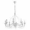 Ideal Lux CORTE Chandelier white, 8-light sources