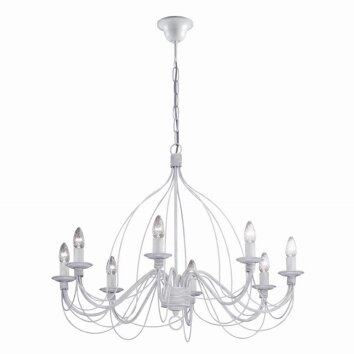 Ideal Lux CORTE Chandelier white, 8-light sources