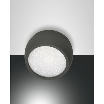 Fabas Luce VASTO Ceiling light LED anthracite, 1-light source