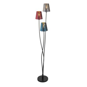 Globo TICON Floor Lamp black, 3-light sources