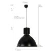 Steinhauer WARBIER hanging light black, 1-light source