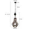 Steinhauer LIBERTY BELL Pendant Light brown, 1-light source