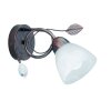 Trio-Leuchten Traditio Wall Light dark brown, rust-coloured, 1-light source