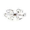 Eglo GERBERA 1 Wall and Ceiling Light dark brown