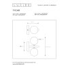 Lucide TYCHO Wall Light black, 2-light sources