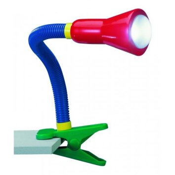 Trio 5028 clamp-on light colourful, 1-light source