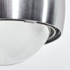 Sapri wall light silver, 1-light source
