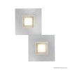 Grossmann KARREE Wall Light LED Champagne, 2-light sources
