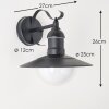 Broni Outdoor Wall Light black, 1-light source