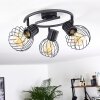 KENIA Ceiling Light grey, black, 3-light sources