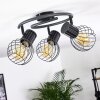 KENIA Ceiling Light grey, black, 3-light sources