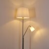 GUNSTOCK Floor Lamp polished nickel, 2-light sources