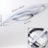 Chunky Ceiling Light LED chrome, silver, 1-light source