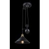 Globo hanging light black, 1-light source