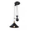 Globo hanging light black, 1-light source