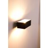 Ideallux BOX AP2 wall light black, 2-light sources
