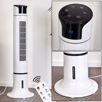URBINO TOWER standing fan black, white, Remote control