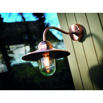 Nordlux LUXEMBOURG outdoor wall light copper, 1-light source