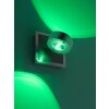 Wall Light Leuchten Direkt Ls-OPTI LED stainless steel, 2-light sources, Remote control, Colour changer