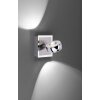 Wall Light Leuchten Direkt Ls-OPTI LED stainless steel, 2-light sources, Remote control, Colour changer
