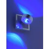 Wall Light Leuchten Direkt Ls-OPTI LED stainless steel, 2-light sources, Remote control, Colour changer