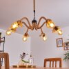 FREETOWN Pendant Light brown, black, 6-light sources