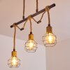 Bangui Pendant Light brown, black, 3-light sources