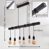 BARBENGO Pendant Light black, 6-light sources