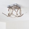 FELIN ceiling light LED matt nickel, 1-light source