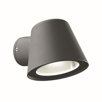 Ideal Lux GAS Outdoor Wall Light anthracite, 1-light source