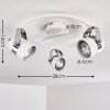 CALLAC Ceiling light white, 3-light sources