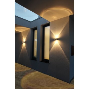 Lcd Fehmarn wall light stainless steel, 1-light source