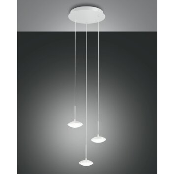 Fabas Luce HALE Pendant Light LED white, 3-light sources