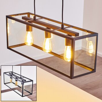 MOATIZE Pendant Light black, 3-light sources