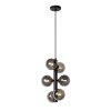Lucide TYCHO Pendant Light black, 6-light sources