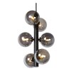 Lucide TYCHO Pendant Light black, 6-light sources