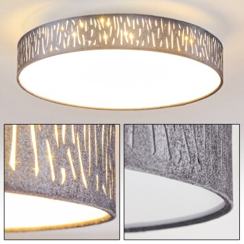 Liared Ceiling light LED matt nickel, 1-light source