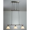 Trio 3751 pendant light stainless steel, matt nickel, 3-light sources