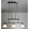 Trio 3751 pendant light stainless steel, matt nickel, 3-light sources