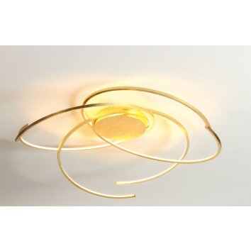 Escale SPACE ceiling light LED gold, 1-light source