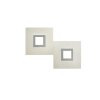 Grossmann KARREE Wall Light LED titanium, 2-light sources