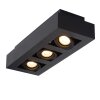 Ceiling Spotlight Lucide XIRAX LED black, 3-light sources